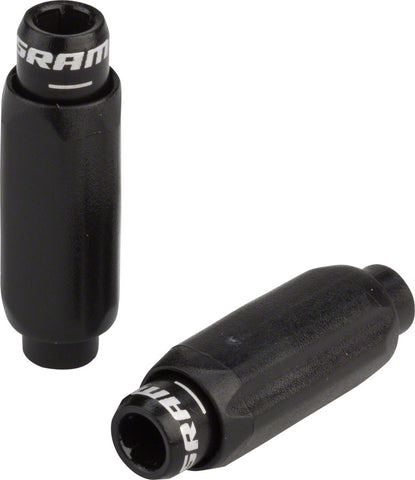 SRAM Compact 4.0mm Alloy Barrel Shift Cable Adjusters Black Pair