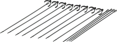 CABLE GUIDE COBRA FLEXROUTE GUIDES w/TIES 8pk BK