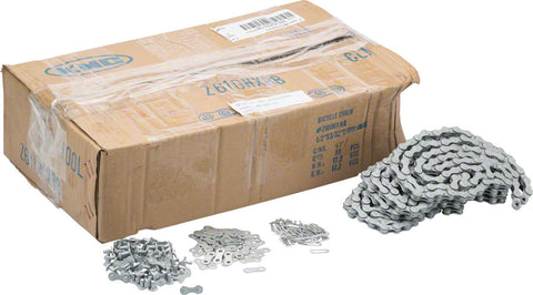 KMC Z610HX RustBuster Chain Single Speed 3/32 100 Links Silver Bulk Box of