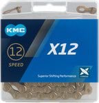 KMC X12 Chain 12 Speed 126 Links Gold