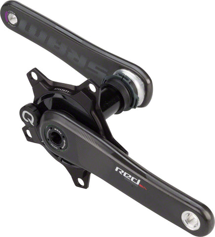SRAM, Red DZero Quarq, Power Meter Crankset, Spindle: 30mm, BCD: 130, No Chainring, BB386Evo, 170mm, Black, Road