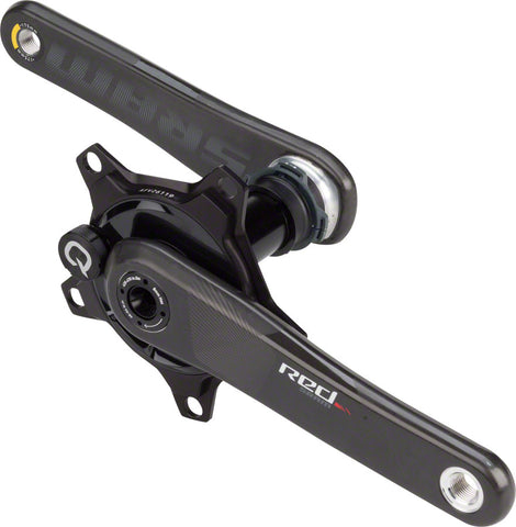 SRAM, Red DZero Quarq, Power Meter Crankset, Spindle: 30mm, BCD: 130, No Chainring, BB386Evo, 175mm, Black, Road
