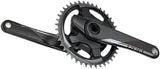 SRAM, Red 1 AXS Quarq, Power Meter Crankset, Speed: 12, Spindle: 28.99mm, BCD: Direct Mount, 46, DUB, 172.5mm, Black, Road