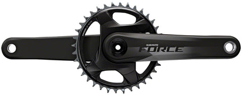SRAM, Force 1 AXS, Crankset, Speed: 12, Spindle: 28.99mm, BCD: Direct Mount, 46, DUB, 172.5mm, Black, Road