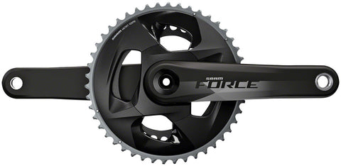 SRAM, Force AXS, Crankset, Speed: 12, Spindle: 24/22mm, BCD: 107, 46/33, GXP, 170mm, Black, Road