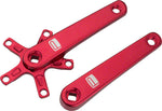 Promax SQ1 Square Taper JIS Cold Forged Crank Arms 160mm Red