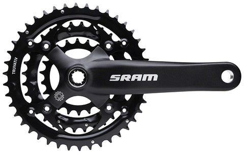 SRAM S600 PowerSpline 175mm 22-32-42 9 speed Crankset Black Bottom