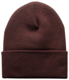 FOX Tight Knit Foldover Beanie Brown One Size