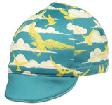 All City Fly High Cycling Cap - Teal Gold One Size