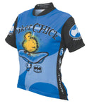 World Jerseys WoMen's Biker Chick Cycling Jersey Blue