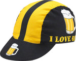 World Jerseys I Love Beer Cycling Cap Black/Gold