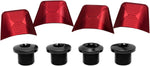 absoluteBlack Crank Bolts and Covers For DuraAce 9000 Cranks Red