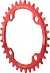 Wolf Tooth 104 BCD Chainring 34t 104 BCD 4Bolt DropStop Red