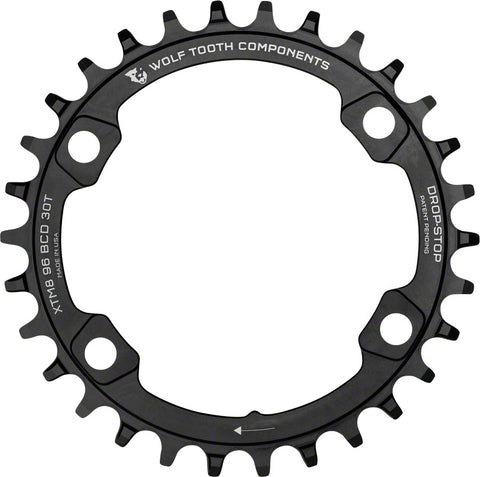 Wolf Tooth 96 BCD Chainring - 32t 96 Asymmetric BCD 4-Bolt Drop-Stop For