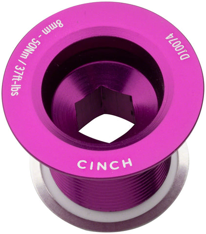 RaceFace CINCH Crank Bolt with Washer NDS M18 Gloss Purple