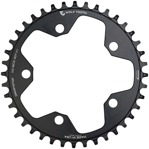 Wolf Tooth 110 BCD Cyclocross and Road Chainring 34t 110 BCD 5Bolt Drop