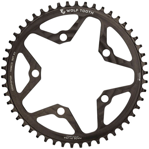 Wolf Tooth 110 BCD Cyclocross and Road Chainring 50t 110 BCD 5Bolt Drop