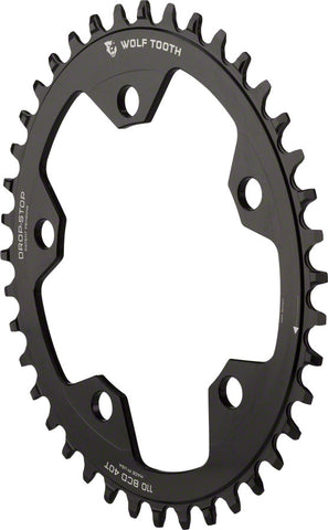 Wolf Tooth Elliptical 110 BCD Chainring 40t 110 BCD 5Bolt DropStop Black