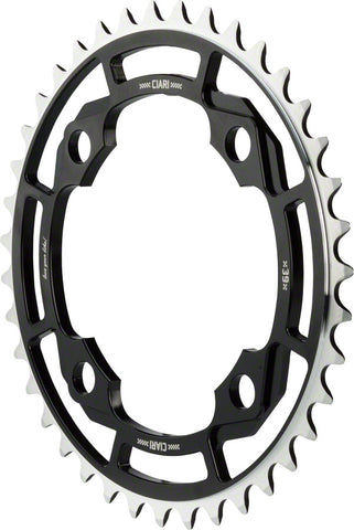 Ciari Corona 4 Bolt 7075 T6 Aluminum Chainring 39T Black