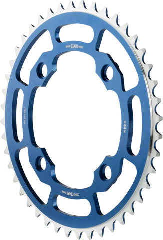 Ciari Corona 4 Bolt 7075 T6 Aluminum Chainring 44T Blue