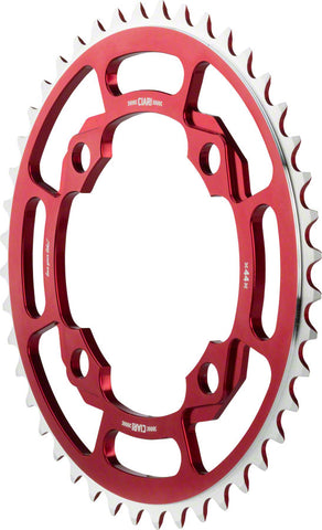 Ciari Corona 4 Bolt 7075 T6 Aluminum Chainring 44T Red