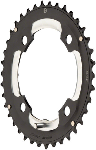 Dimension 38 tooth 104mm Middle Chainring 4 bolt pattern Black