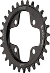 Wolf Tooth Elliptical 64 BCD Chainring 28t 64 BCD 4Bolt DropStop Black