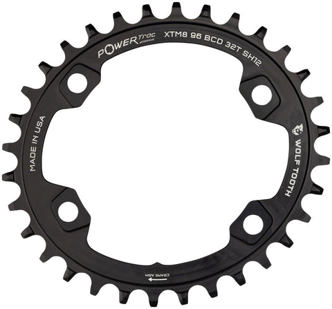 Wolf Tooth Elliptical 96 BCD Chainring 32t 96 Asymmetric BCD 4Bolt For