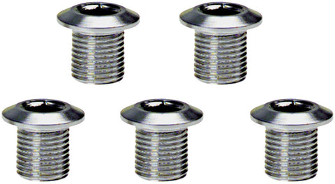 Problem Solvers 8mm Inner Chainring Bolts Silver Alloy