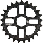 We The People 4Star Sprocket 25t Black 23.8mm Spindle Hole With Adaptors for