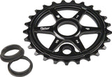 We The People Patrol Sprocket 28t Black 23.8mm Spindle Hole With Adaptors for