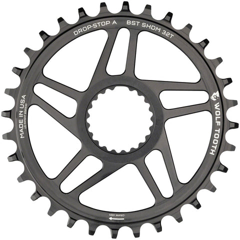 Wolf Tooth Direct Mount Chainring 32t Shimano Direct Mount Drop Stop A