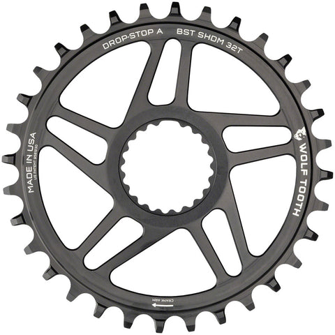 Wolf Tooth Direct Mount Chainring 34t Shimano Direct Mount Drop Stop A