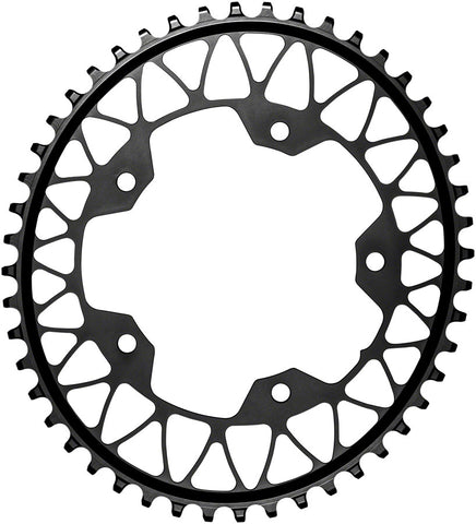 absoluteBlack Oval 110 BCD Gravel Chainring 46t 110 BCD 5Bolt Narrow