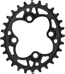 absoluteBlack Oval 64 BCD Chainring 28t 64 BCD 4Bolt NarrowWide Black