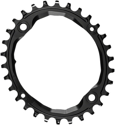 absoluteBlack Oval 104 BCD Chainring 30t 104 BCD 4Bolt NarrowWide Black