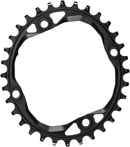 absoluteBlack Oval 104 BCD Chainring 32t 104 BCD 4Bolt NarrowWide Black