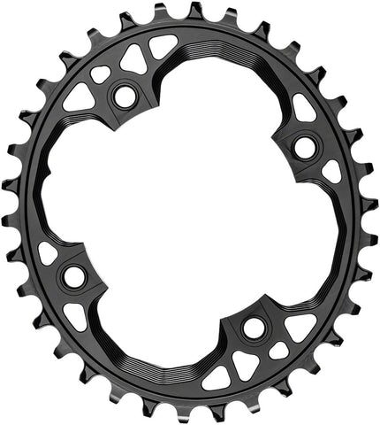 absoluteBlack Oval 94 BCD Chainring 34t 94 BCD 4Bolt NarrowWide Black