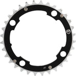 Dimension 34t x 104mm Middle Chainring Black