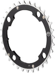 Dimension 34t x 104mm Middle Chainring Black