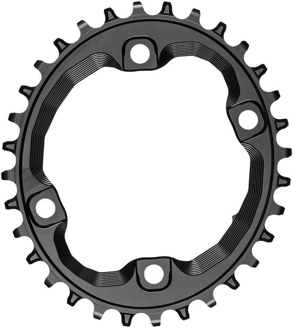 absoluteBlack Oval 96 BCD Chainring 34t 96 Shimano Asymmetric BCD 4Bolt