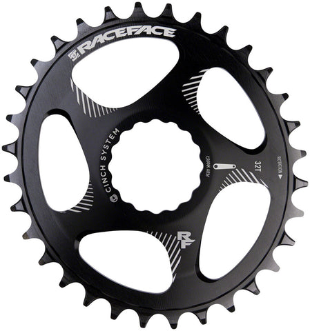 RaceFace Narrow Wide Oval Chainring Direct Mount CINCH 34t Black