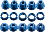 BOX One 7075 Alloy Chainring Bolts 15pcs Blue