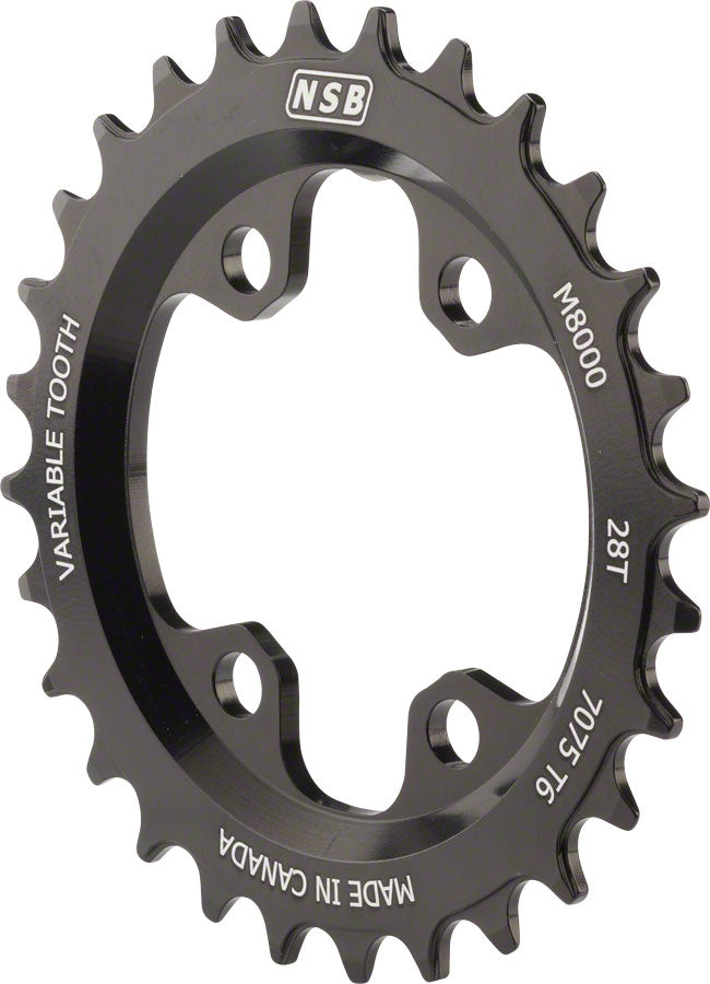 North Shore Billet Variable Tooth Chainring 28T Shimano XT 8000 64