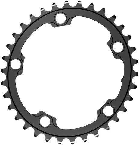 absoluteBlack Silver Series Oval 110 BCD Inner Chainring 34t 110 BCD 5Bolt