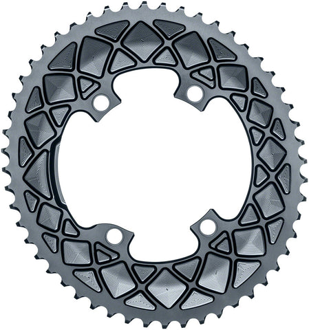 Chainring Absoluteblack Oval 110Mm 52T 4B 2X 9100 Gy