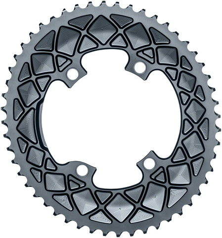 Chainring Absoluteblack Oval 110Mm 53T 4B 2X 9100 Gy