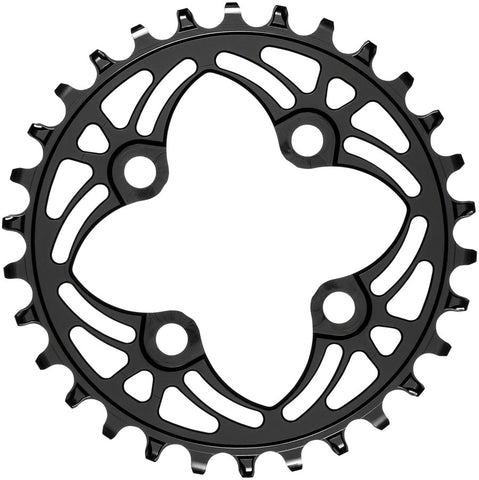 absoluteBlack Round 64 BCD Chainring 30t 64 BCD 4Bolt NarrowWide Black