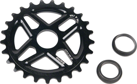 Salt Plus Center Bolt Drive Sprocket 25t Black Includes Adaptors for 19mm and