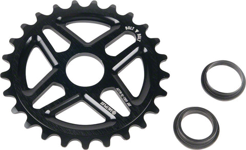 Salt Plus Center Bolt Drive Sprocket 28t Black Includes Adaptors for 19mm and